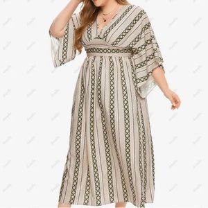 SHEIN Deep V-Neck Maxi Dress Size 2XL